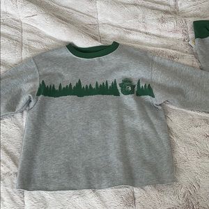 Smokey the Bear Cute crop sweater! Never Worn!